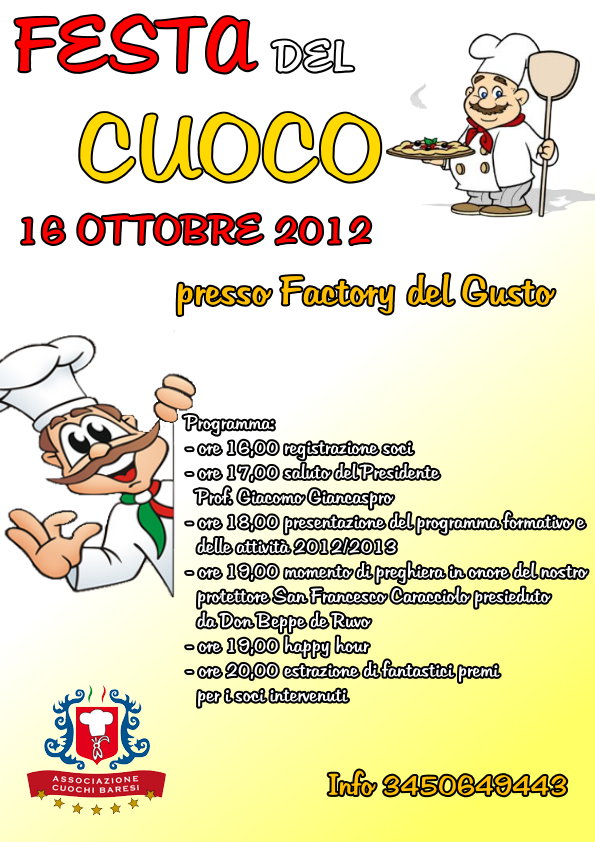Programma Festa del Cuoco 2012