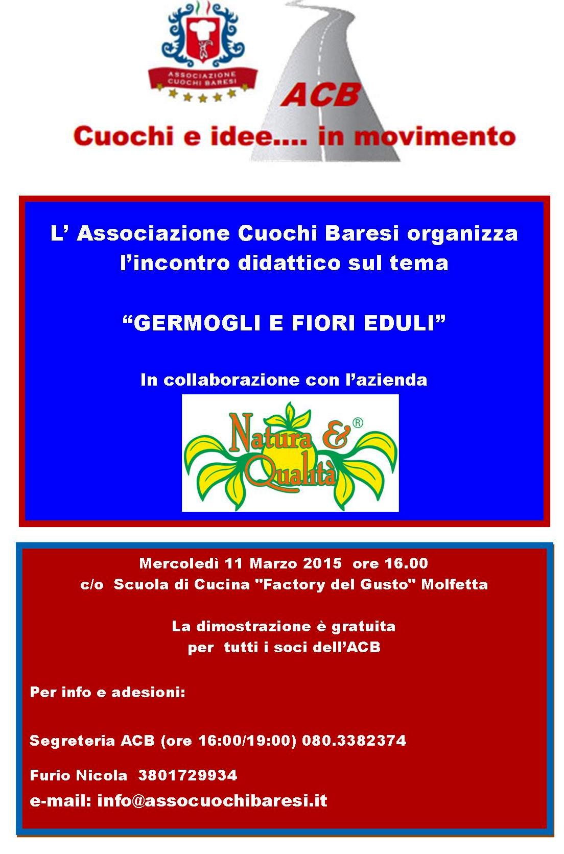 GERMOGLI E FIORI EDULI