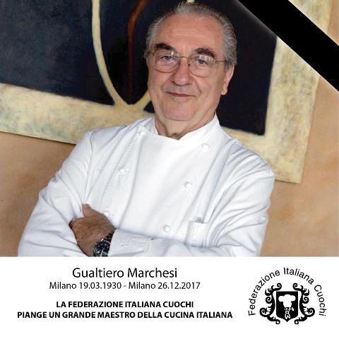 Arrivederci MAESTRO della Cucina Italiana