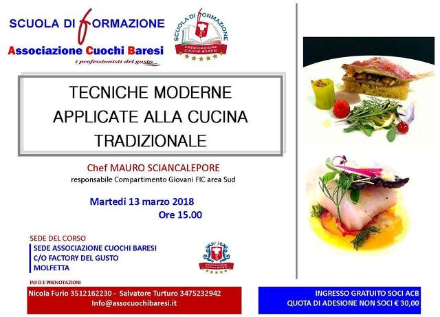 Tecniche moderne applicate alla cucina tradizionale